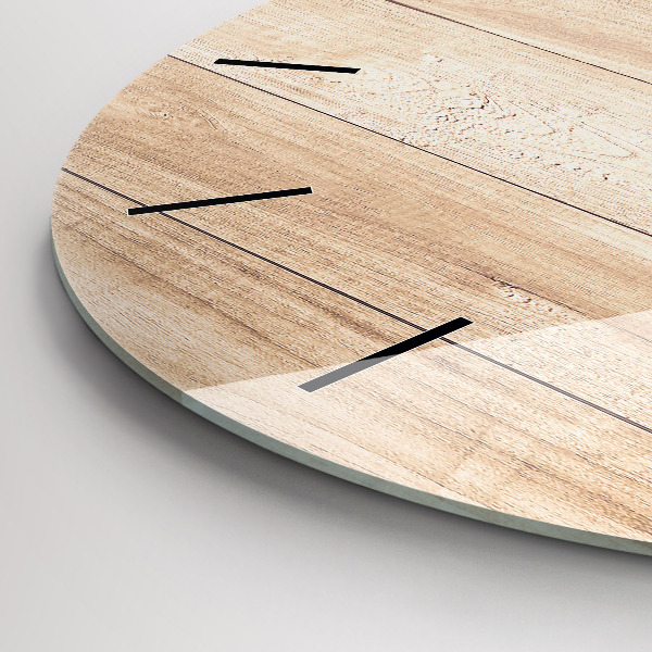 Okrúhle hodiny Drevená textúra