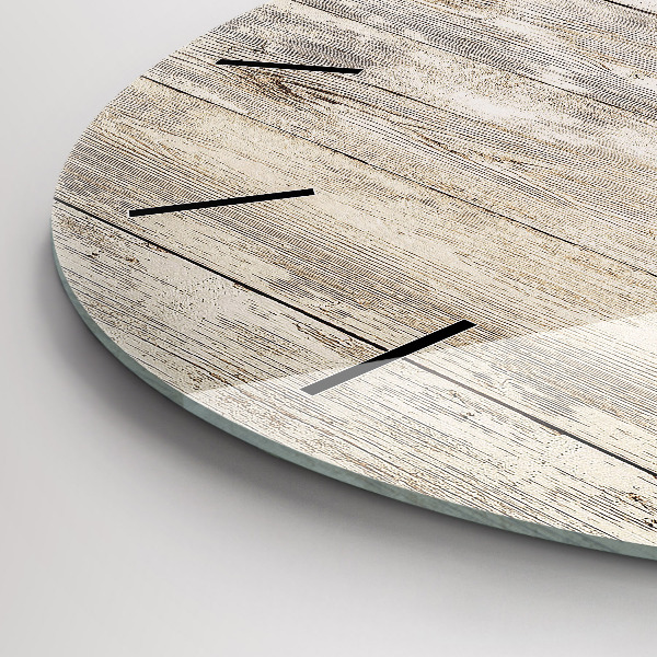 Okrúhle hodiny Drevené panely