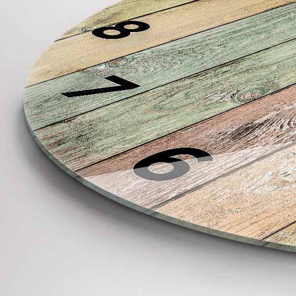 Okrúhle hodiny Farebné dosky