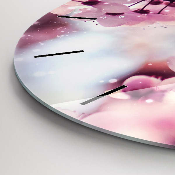 Okrúhle hodiny Jarné kvety