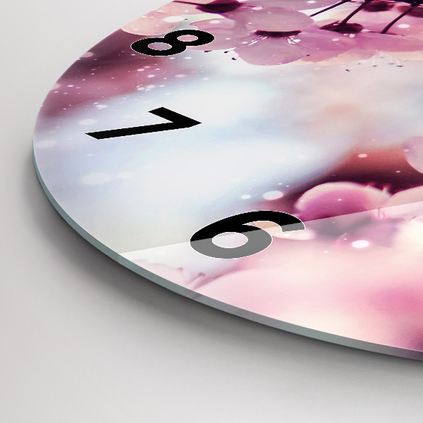 Okrúhle hodiny Jarné kvety