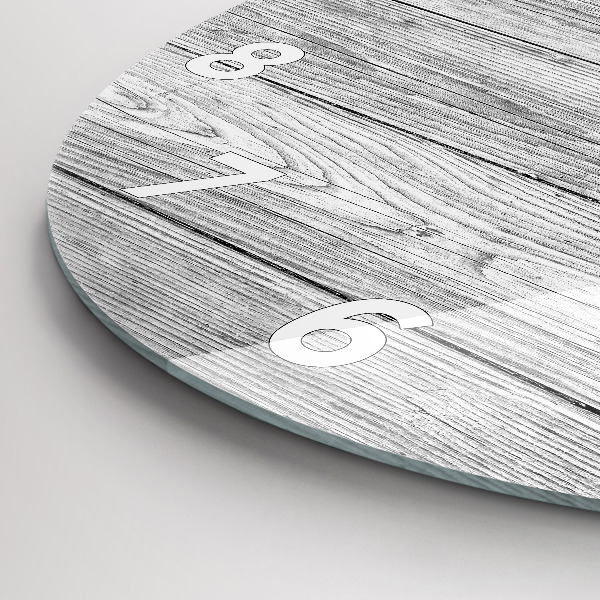 Okrúhle hodiny Drevené panely