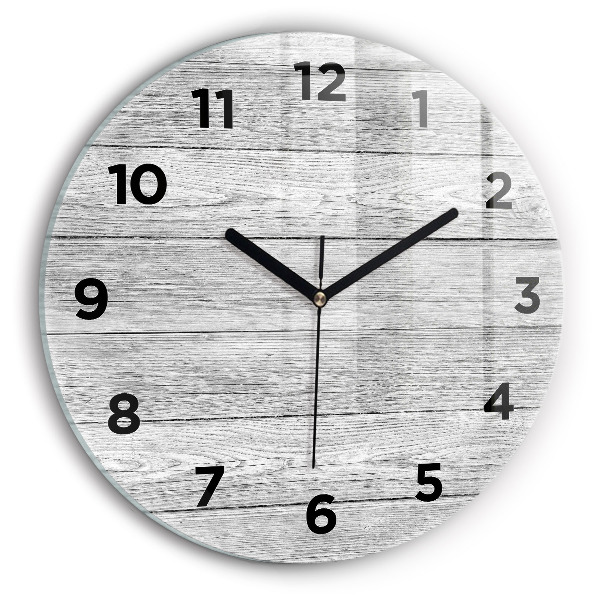 Okrúhle hodiny Drevené panely