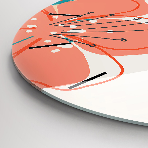 Okrúhle hodiny Havajské rastliny