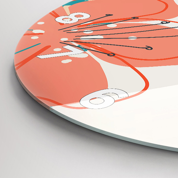 Okrúhle hodiny Havajské rastliny