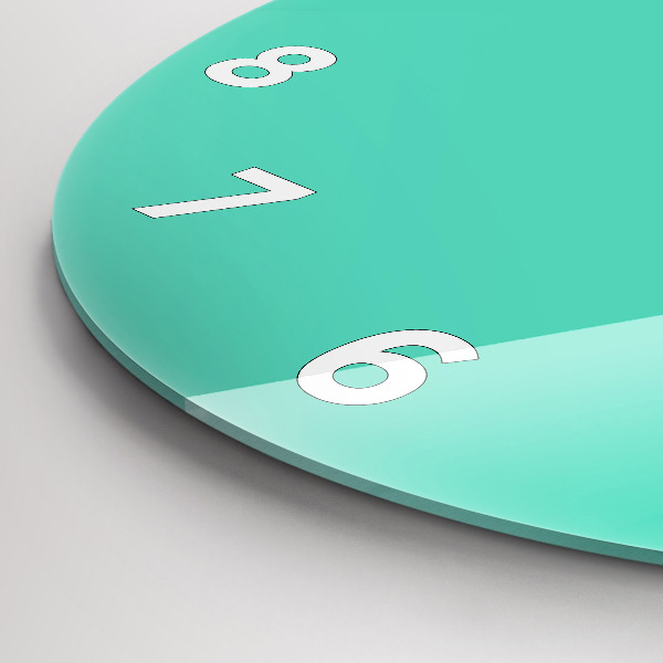 Okrúhle hodiny Tyrkysová