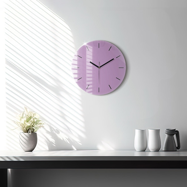 Okrúhle hodiny Lilac