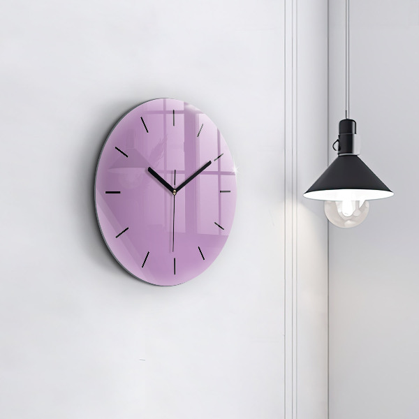 Okrúhle hodiny Lilac