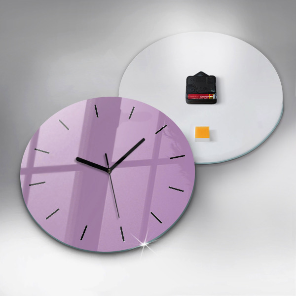 Okrúhle hodiny Lilac