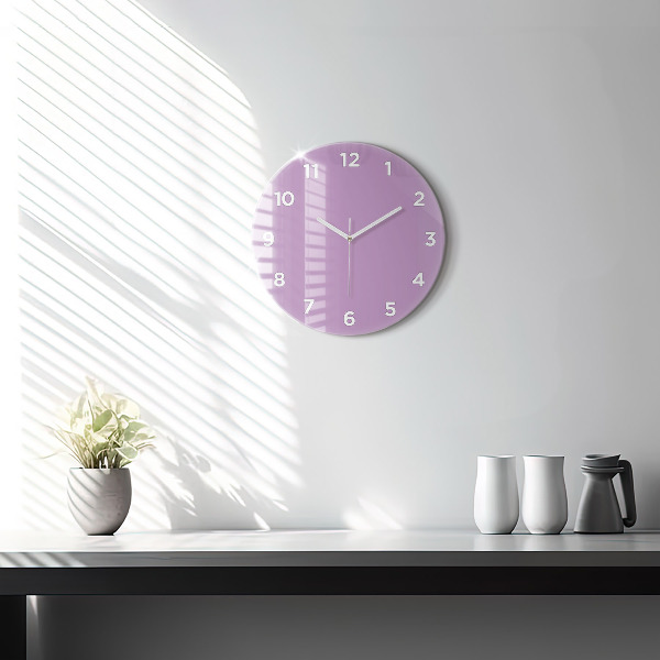 Okrúhle hodiny Lilac