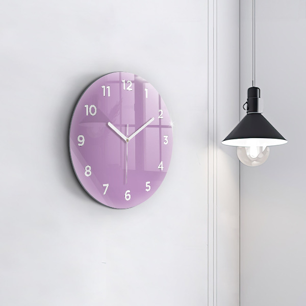 Okrúhle hodiny Lilac