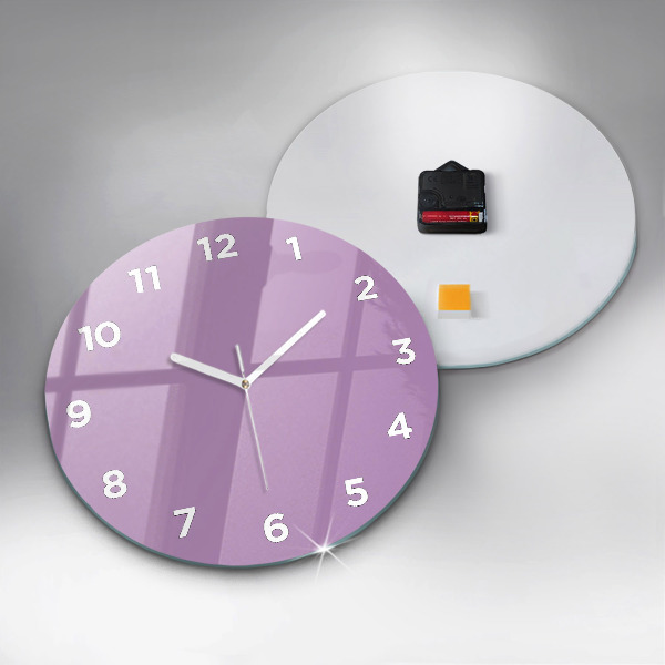 Okrúhle hodiny Lilac