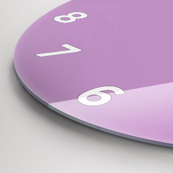 Okrúhle hodiny Lilac