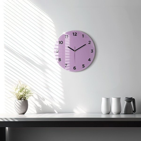Okrúhle hodiny Lilac