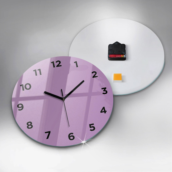 Okrúhle hodiny Lilac