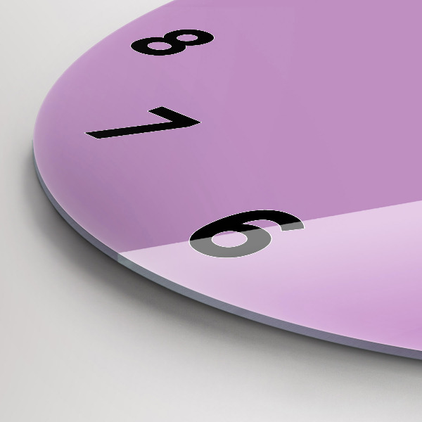 Okrúhle hodiny Lilac