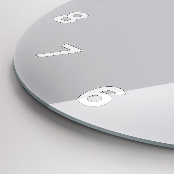 Okrúhle hodiny Svetlo šedá