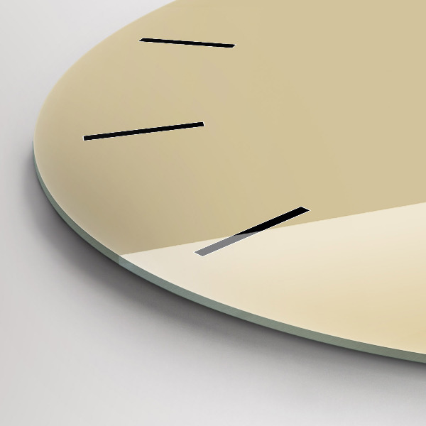 Okrúhle hodiny Béžová