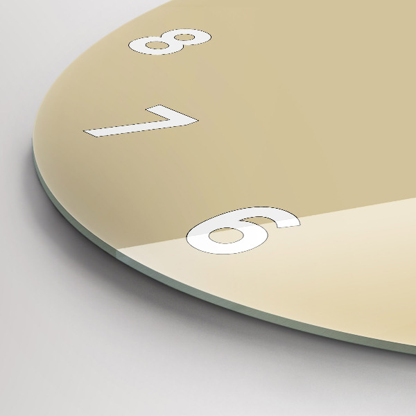 Okrúhle hodiny Béžová