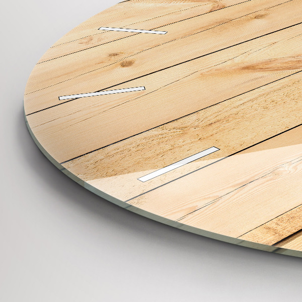 Okrúhle hodiny Drevené dosky