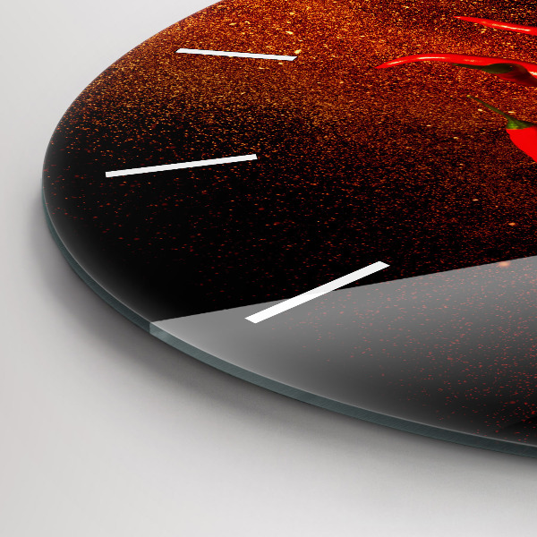 Okrúhle hodiny Chilli papričky