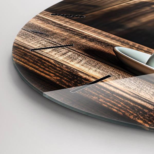 Okrúhle hodiny Šálka kávy