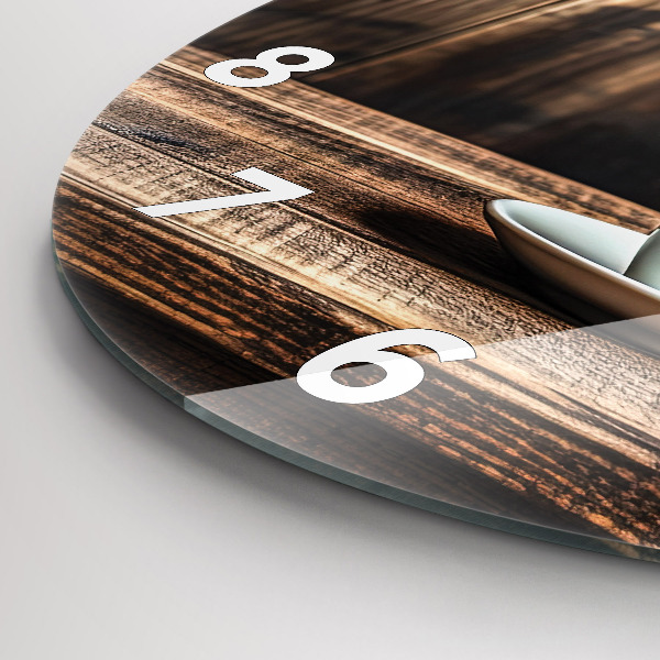 Okrúhle hodiny Šálka kávy