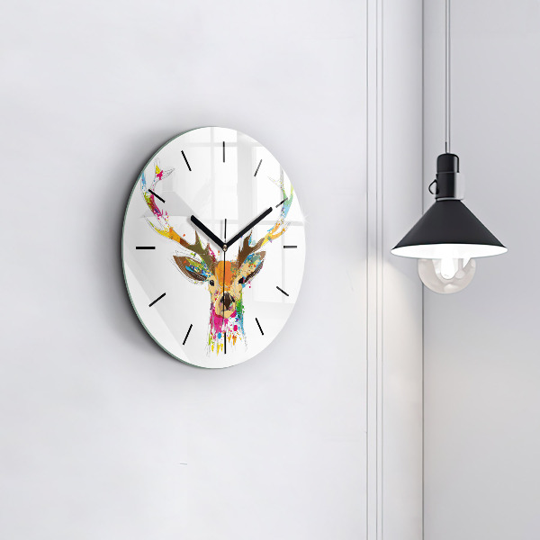 Okrúhle hodiny Hlava jeleňa