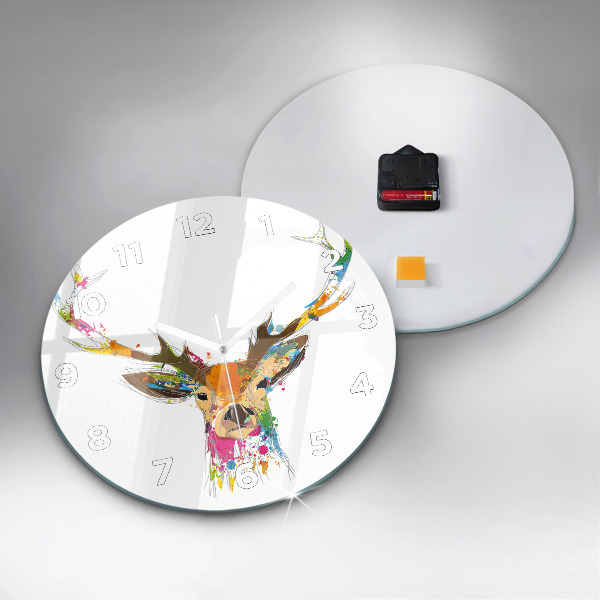 Okrúhle hodiny Hlava jeleňa