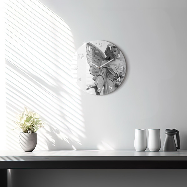 Okrúhle hodiny Stará socha anjela