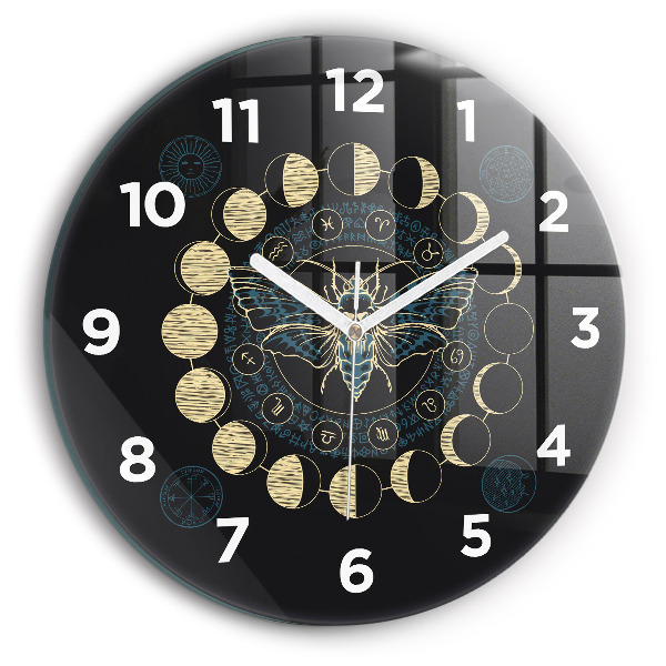 Okrúhle hodiny Fázy mesiaca a hmyz
