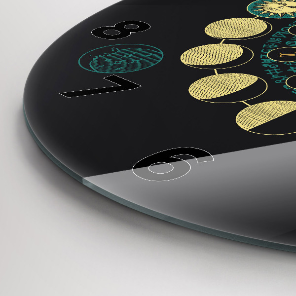 Okrúhle hodiny Fázy mesiaca a presýpacie hodiny