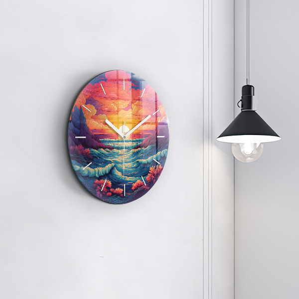 Okrúhle hodiny Rozprávkový oceán a obloha