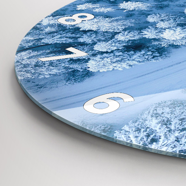 Okrúhle hodiny Les z dronu