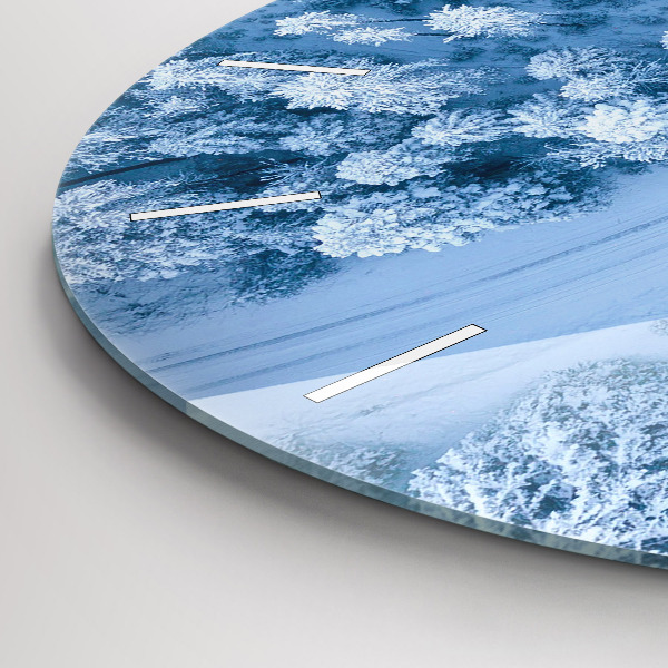 Okrúhle hodiny Les z dronu