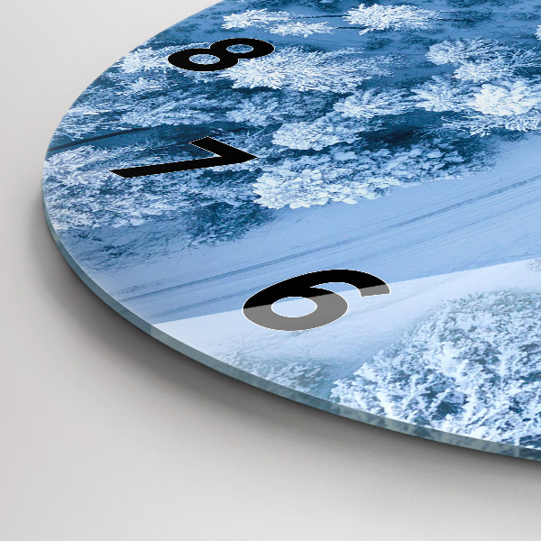 Okrúhle hodiny Les z dronu