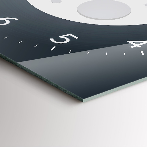 Štvorcové nástenné hodiny Spln mesiaca